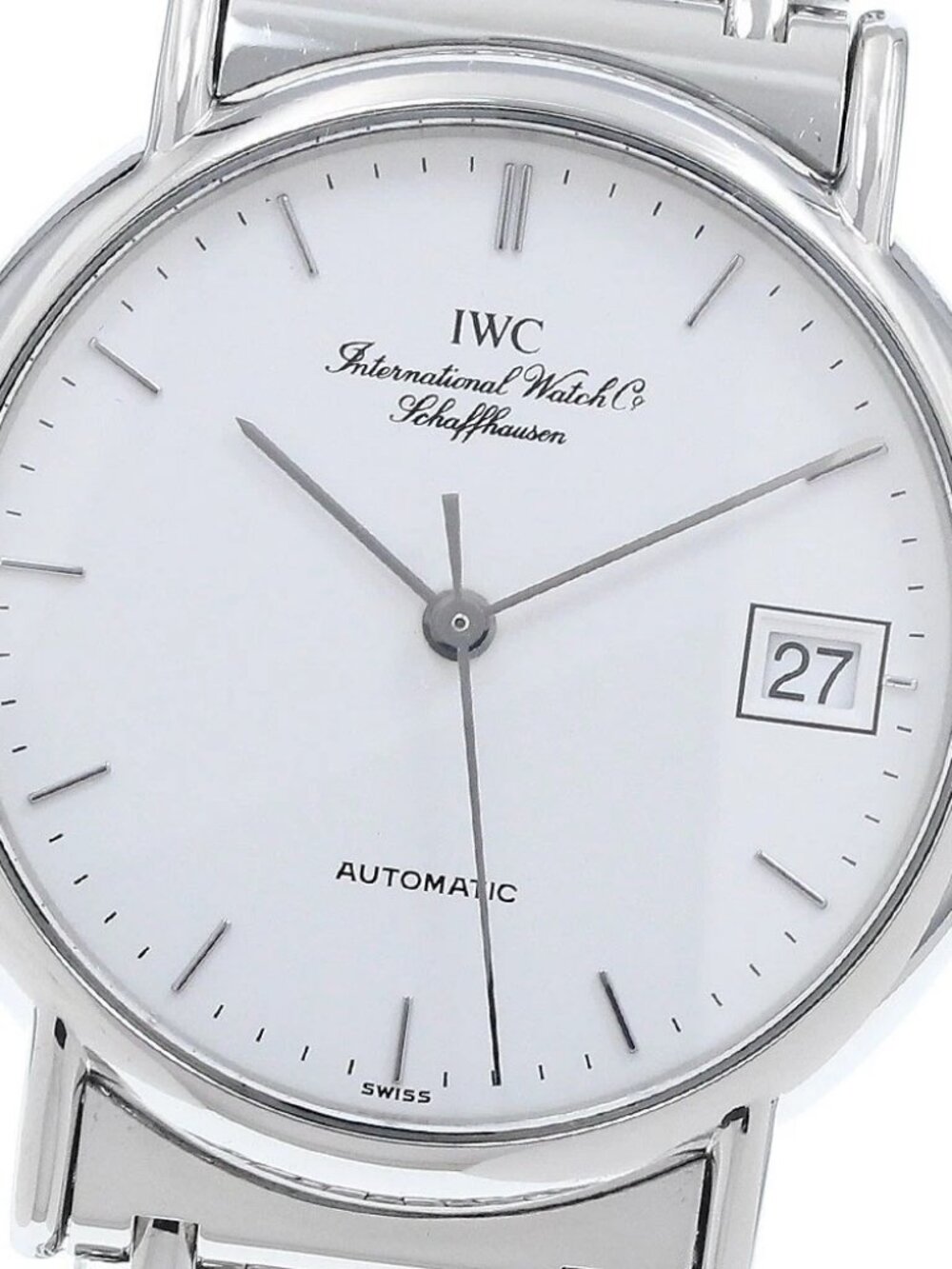 IWC SCHAFFHAUSEN Portofino IW351318 Date White Dial Automatic Men's Watch_944887